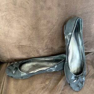Coach Black Flats